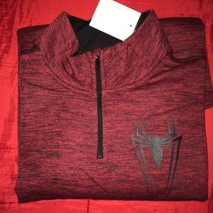 SOLD - SPIDERMAN Long Sleeve Zip Performance Top